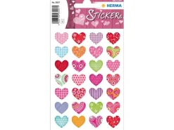 Herma Stickers Motivsticker Bunte Herzen 84 Stück Mehrfarbig