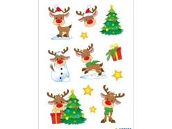 Herma Stickers Weihnachtssticker Kleiner Rudolph 2 Blatt à 24 Sticker