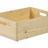 Holz Zollhaus Aufbewahrungskiste Kiefer 30 x 14 x 40 cm, Braun