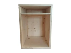 Holz Zollhaus Hocker Sitz- und Aufbewahrungshocker Nature