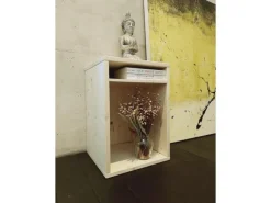 Holz Zollhaus Hocker Sitz- und Aufbewahrungshocker Nature