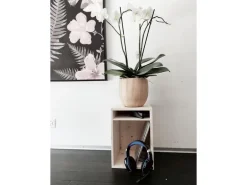 Holz Zollhaus Hocker Sitz- und Aufbewahrungshocker Nature