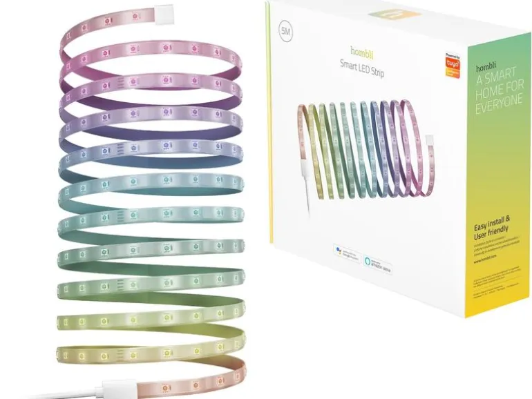 hombli LED Stripe Smart, RGB, 5 m, Weiss