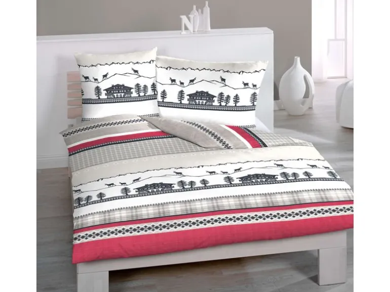 Home Fashion Duvetbezug Satin bedruckt Cosalina 160 x 210 cm