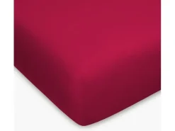 Home Fashion Fixleintuch Jersey Elasthan bordo, 90-100 x 200 cm
