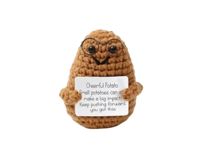I AM CREATIVE Glücksbringer Positiv Potato mit Brille