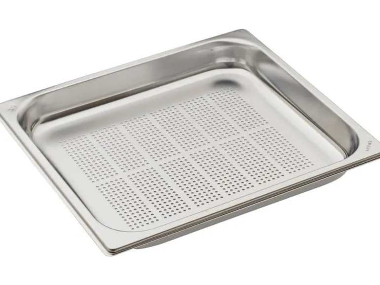 INOX Garbehälter GN 2/3 gelocht, 40 mm