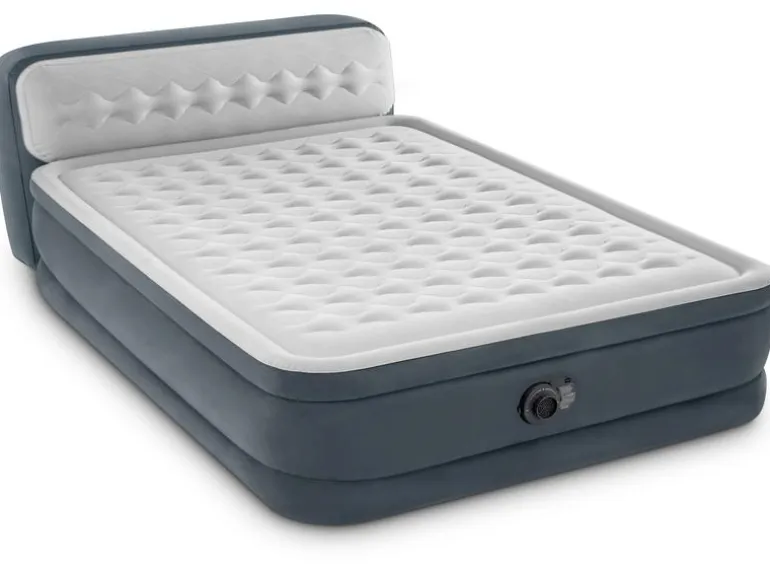 Intex Luftbett Dura Beam mit Headboard Queen 152 x 236 x 46 cm