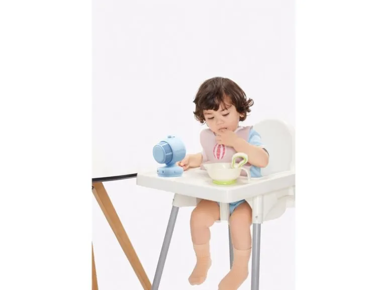 Jisulife Kinderwagen Ventilator Fan 3 Blau