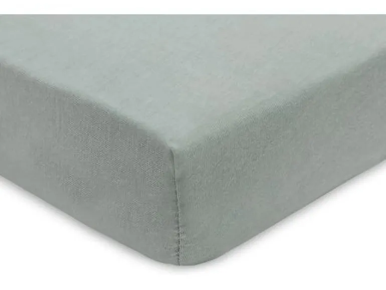 Jollein Fix-Leintuch Jersey 2er, 40/50 x 80/90 cm, Sea Green/Biscuit
