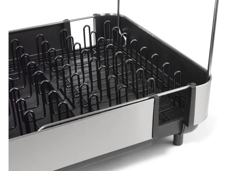 Joseph Joseph Extend Steel Plus Geschirrabtropfständer schwarz Schwarz