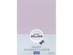 Julius Zöllner Fix-Leintuch Jersey Flieder 70 x 140 cm