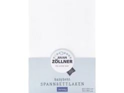 Julius Zöllner Fix-Leintuch Jersey Weiss 70 x 140 cm