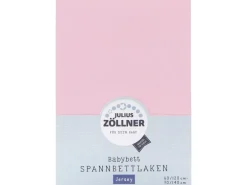 Julius Zöllner Fix-Leintuch Jersey Rosa 70 x 140 cm