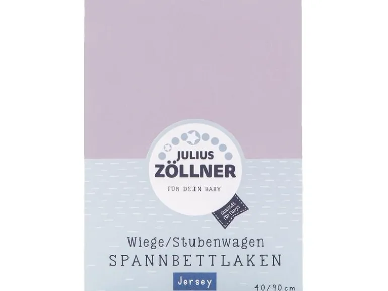 Julius Zöllner Fix-Leintuch Jersey Flieder 90 x 40 cm