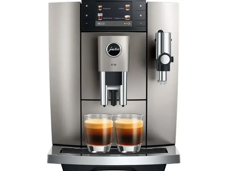 JURA Kaffeevollautomat E8 Midnight Silver Silber matt