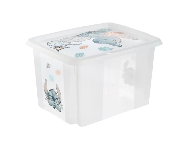 keeeper Karolina Stitch Aufbewahrungsbox Kunststoff 30 L Transparent