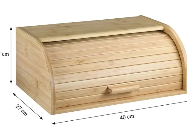 Kesper Brotkasten Bambus mit Schiebedeckel 40 x 27 x 17 cm