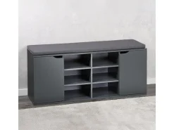 Kesper Eddie 10 Fächer, Sitzkissen, Grau