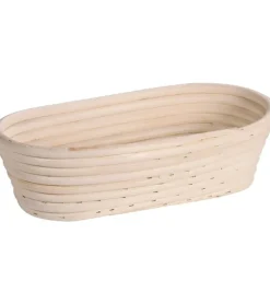 Kesper Gärkörbchen Rattan mit Stoffeinlage Oval Natur 28 x 15 cm