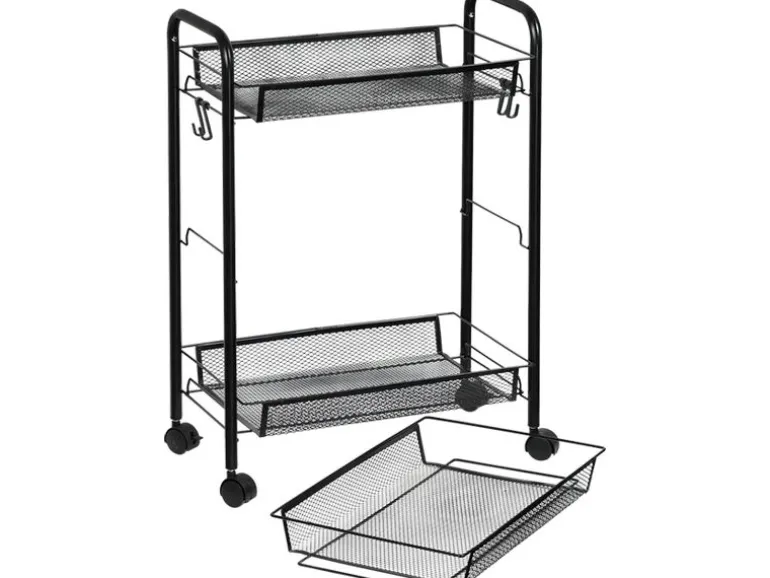 Kesper Küchenwagen 26/44 x 6.35/63.5 x 26 cm/44 cm, Schwarz