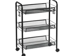 Kesper Küchenwagen 26/44 x 6.35/63.5 x 26 cm/44 cm, Schwarz