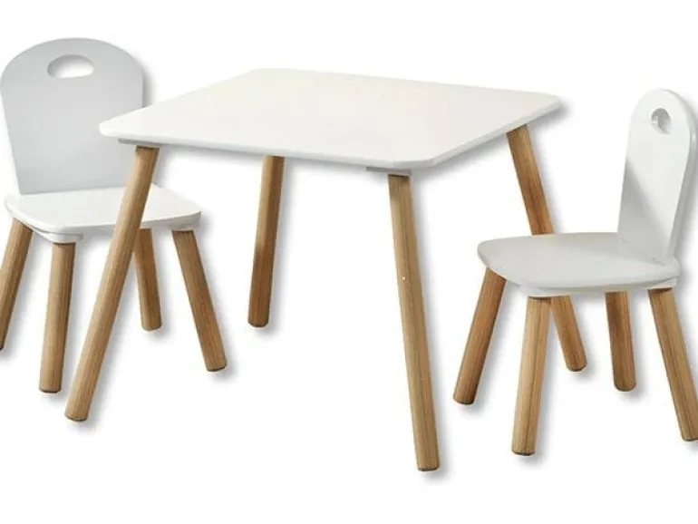 Kesper Kindersitzgruppe Holz Weiss Lackiert