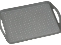 Kesper Serviertablett Kunststoff Grau 45.5 x 32 x 4.5 cm