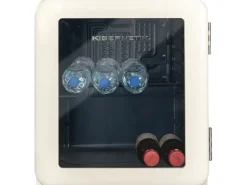 Kibernetik Gewerbekühlschrank RKS46 Retro Beige, Wechselbar, Rechts