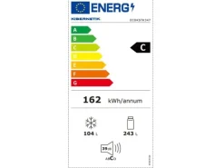 Kibernetik Kühl-Gefrierkombination ECOKSTK347 Anthrazit