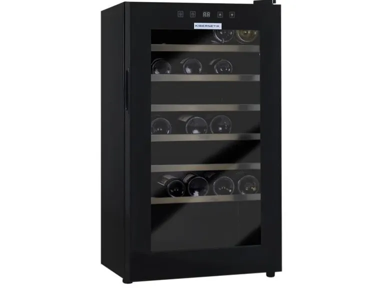 Kibernetik Weinkühlschrank M4801 Schwarz, Rechts