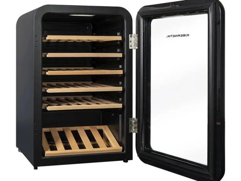 Kibernetik Weinkühlschrank WKH49S Rechts, Schwarz