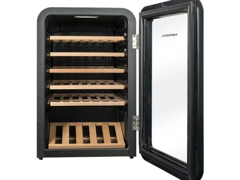 Kibernetik Weinkühlschrank WKH49S Rechts, Schwarz