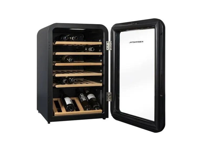Kibernetik Weinkühlschrank WKH49S Rechts, Schwarz