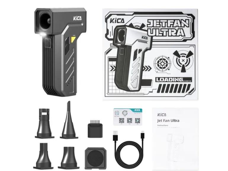 KiCA Handventilator Jet Fan Ultra Schwarz