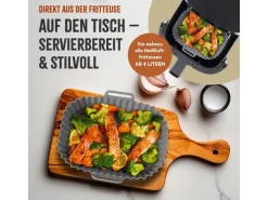 KitchBo Silikonform 20 x 15 x 6.3 cm, Schwarz / Grau
