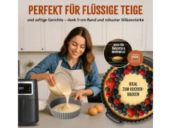 KitchBo Silikonform, 20 x 20 x 6.3 cm, Schwarz / Grau