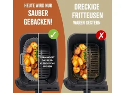 KitchBo Silikonform, 20 x 20 x 6.3 cm, Schwarz / Grau