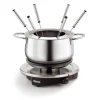 Koenig Fleischfondue-Set Bourguignonne/ Chinoise 8 Teile, Silber