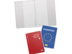 Kolma Ausweishülle für Reisepass Transparent, 2 Stück