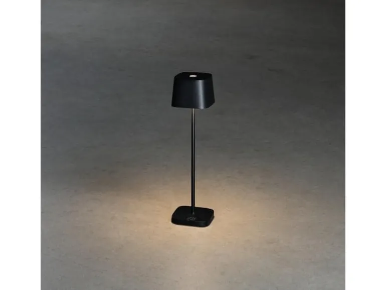 Konstsmide Akku-Tischleuchte Capri Mini USB, 2200-3000K, 2.2 W, Schwarz
