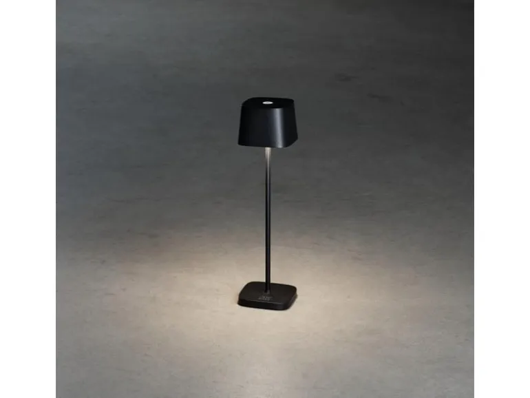 Konstsmide Akku-Tischleuchte Capri Mini USB, 2200-3000K, 2.2 W, Schwarz
