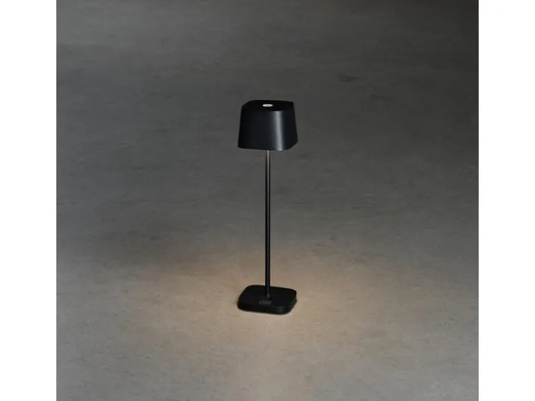 Konstsmide Akku-Tischleuchte Capri Mini USB, 2200-3000K, 2.2 W, Schwarz