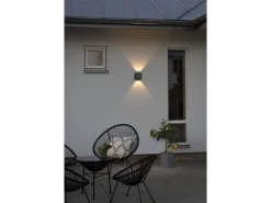 Konstsmide Wandleuchte Chieri, 3000K, 4W, Anthrazit