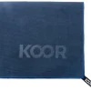 KOOR Badetuch Waffle 75 × 130 cm, Blau