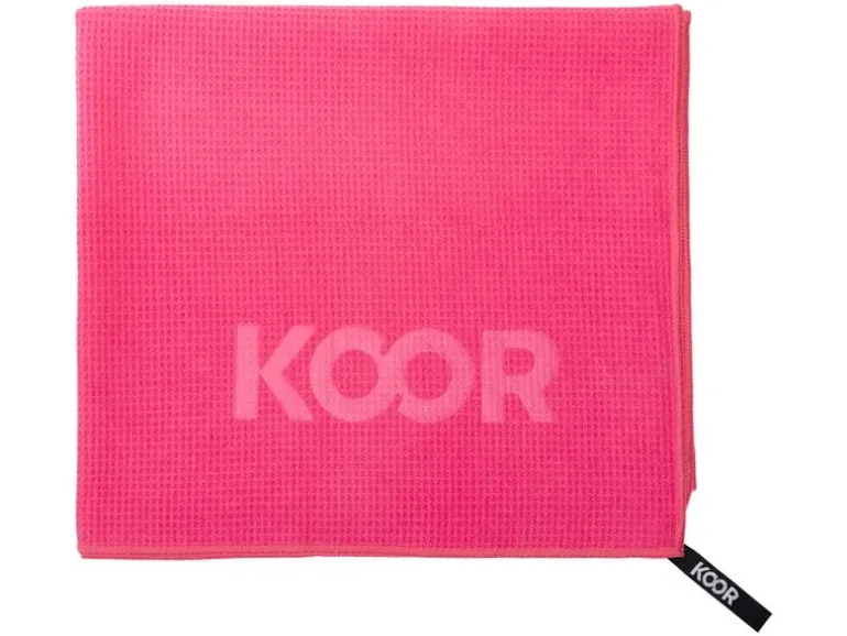 KOOR Badetuch Waffle 75 × 130 cm, Rosa