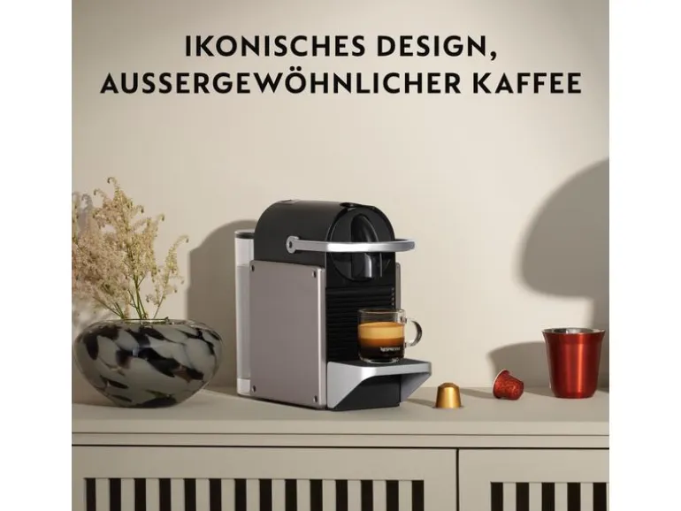 Krups Kaffeemaschine Nespresso Pixie XN306TCH Titan