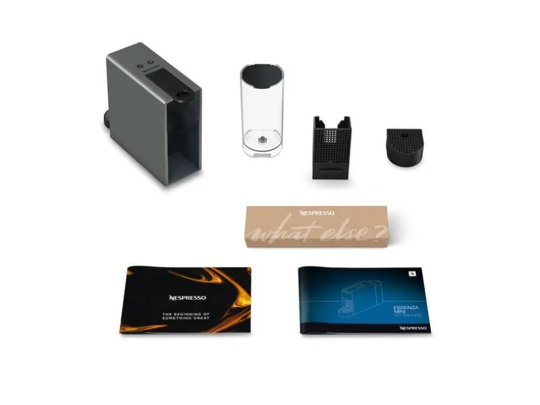 Krups Kaffeemaschine Nespresso Essenza Mini XN110B Schwarz/Grau