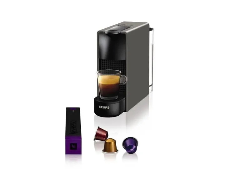 Krups Kaffeemaschine Nespresso Essenza Mini XN110B Schwarz/Grau