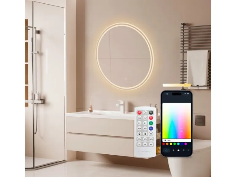 KSiX Badezimmerleuchte Oasis Smart Spiegel RGB + CCT 70 cm